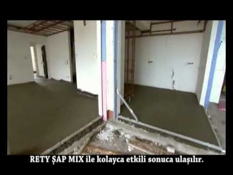 Технология применения растворнасоса RETY MIX для полусухой стяжки с фиброволокном. Шаг за шагом