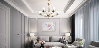 Гостиная в стиле неоклассика для утонченных натур