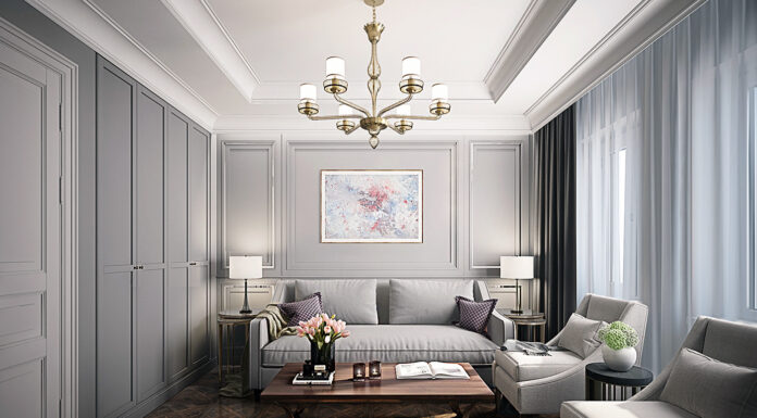 Гостиная в стиле неоклассика для утонченных натур